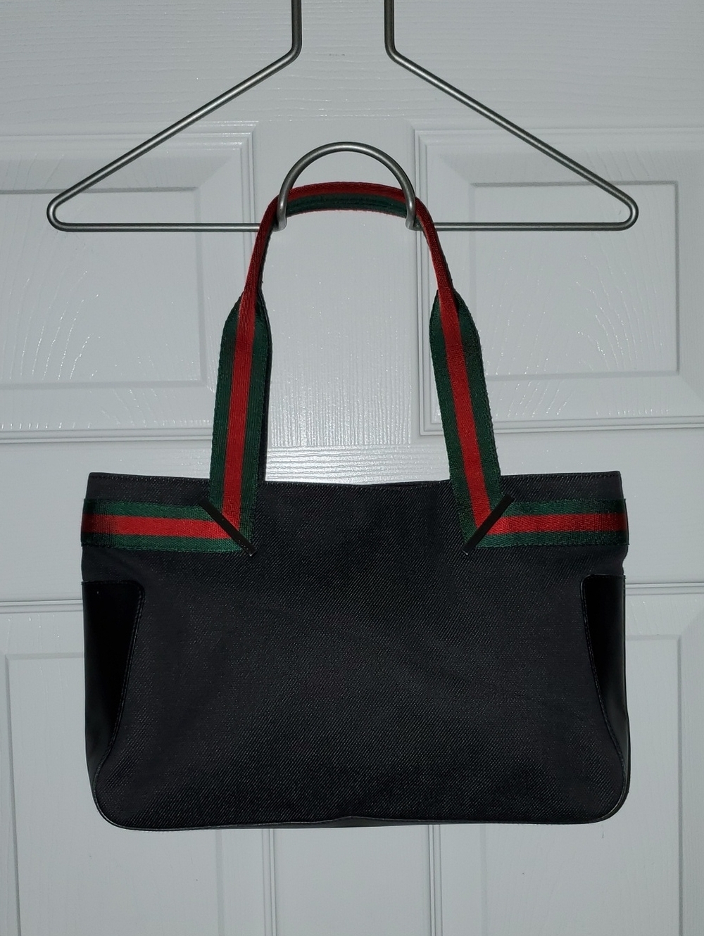 VTG Gucci Web Sherry Line Denim Tote - Picture 15 of 16